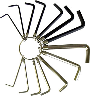 Hex Key Set Metric-Sae 14pce $5.30
